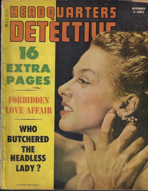 HEADQUARTERS DETECTIVE - Headquarters Detective: November, Nov. 1951