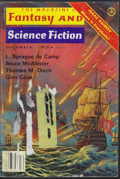 F&SF (GLEN COOK; THOMAS M. DISCH; L. SPRAGUE DE CAMP; JOSEPH GREEN & PATRICE MILTON; GARY JENNINGS; RAY RUSSELL; BRUCE MCALLISTER) - The Magazine of Fantasy and Science Fiction (F&Sf): December, Dec. 1978