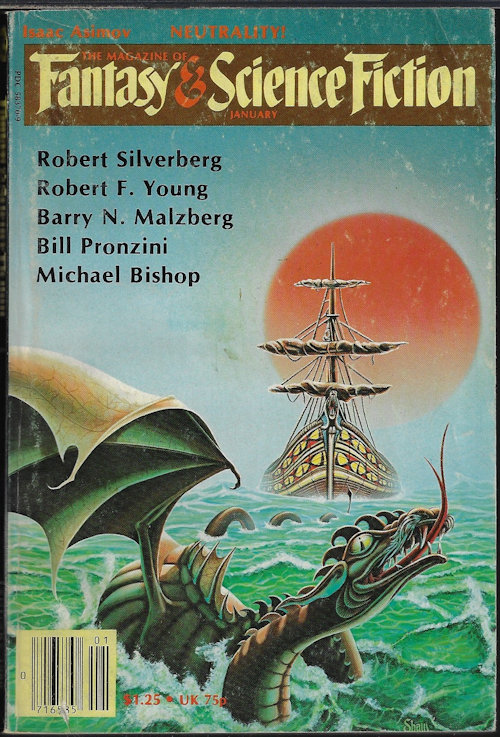 F&SF (ROBERT SILVERBERG; ROBERT F. YOUNG; CHARLES E. FRITCH; COLEMAN BRAX; JOHN KESSEL; BILL PRONZINI & BARRY N. MALZBERG) - The Magazine of Fantasy and Science Fiction (F&Sf): January, Jan. 1980 (