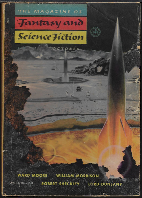 F&SF (WARD MOORE; JOHN NOVOTNY; RHODA BROUGHTON; EVELYN E. SMITH; ROBERT SHECKLEY; ISAAC ASIMOV; WILLIAM MORRISON; LORD DUNSANY; NIGEL KNEALE; WILL STANTON; ALFRED COPPEL; CLARK ASHTON SMITH; MILDRED CLINGERMAN) - The Magazine of Fantasy and Science Fiction (F&Sf): October, Oct. 1954